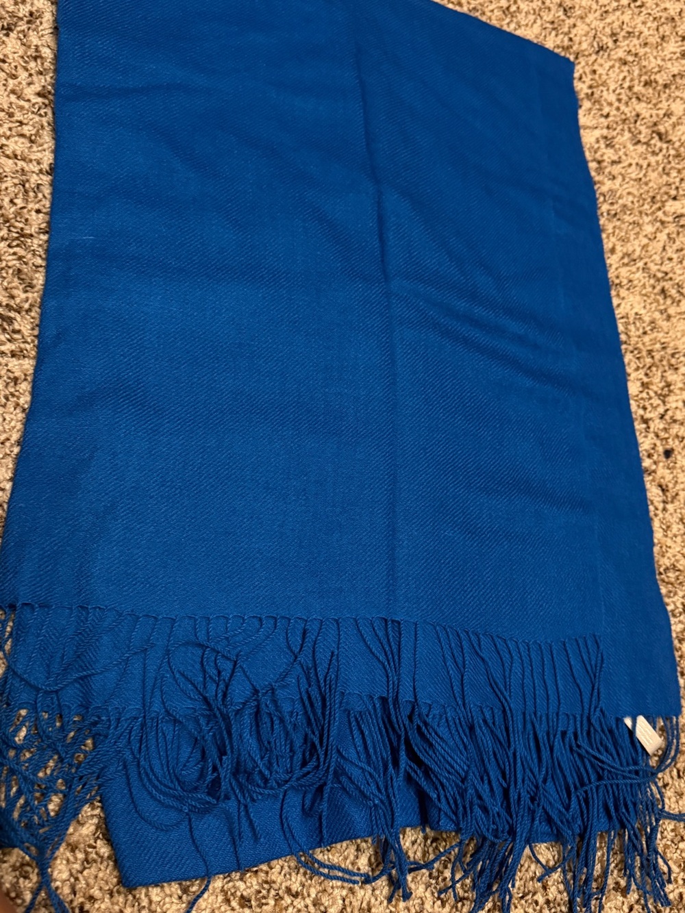 Nordstrom cashmere blue Fringe Scarf